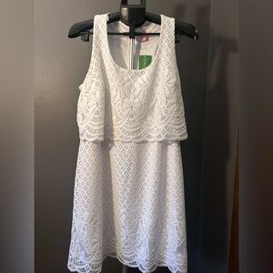 NWT Lilly Pulitzer Stelle Resort White Lace Dress XL
